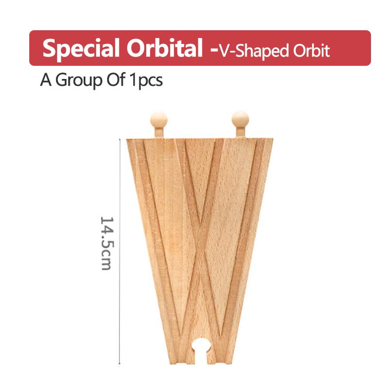 Wooden Small Track Train Toy Children's Set Magnetic Train Bulk Accessories Track K X Track Boy Birthday Toy Gift X10