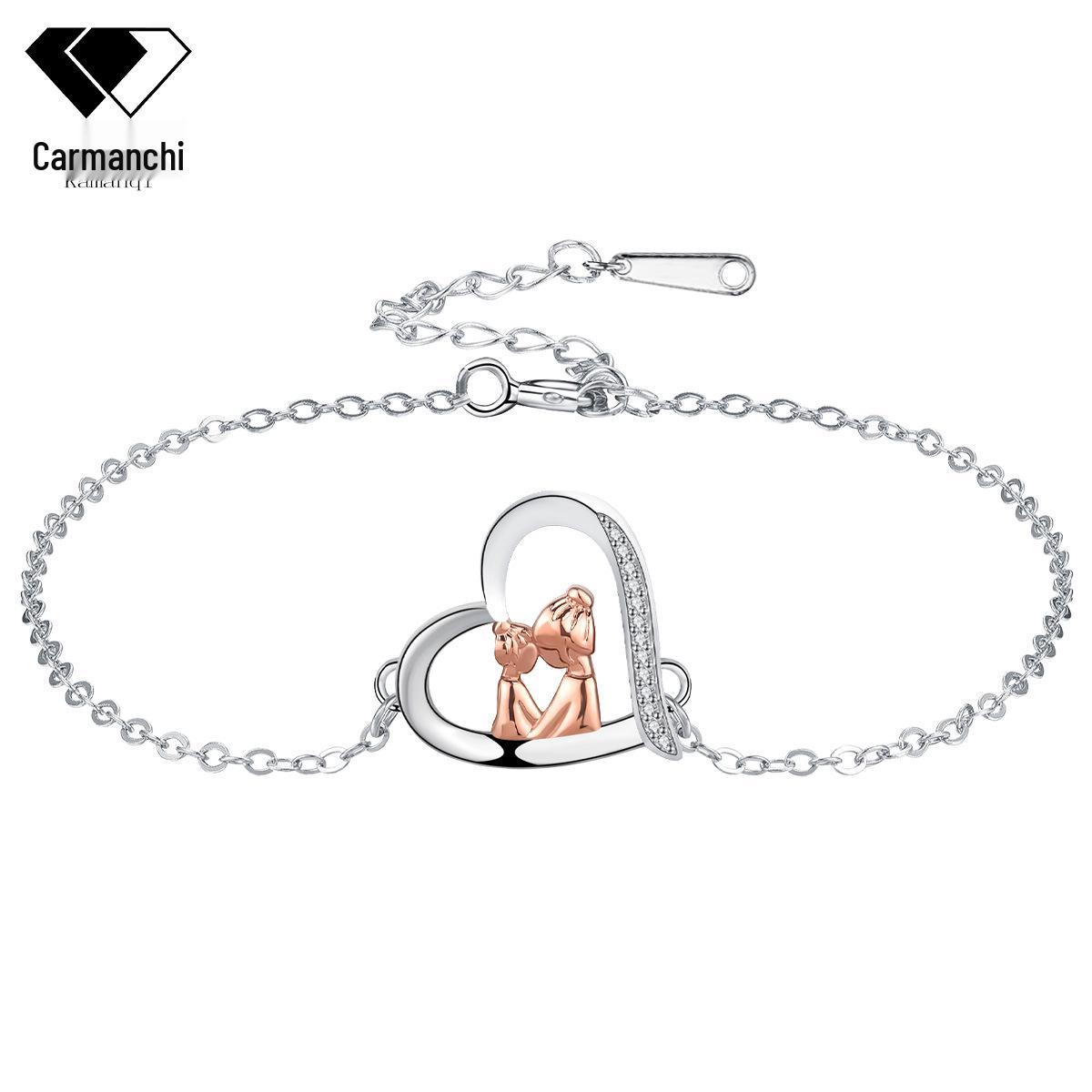 

Мультяшный браслет «Мать-дочь»: Европейская и американская модная бижутерия в подарок на День матери розового золота