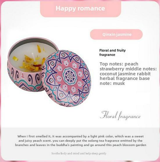 DIY Dried Flower Soy Wax Candle - Romantic Aromatherapy Souvenir