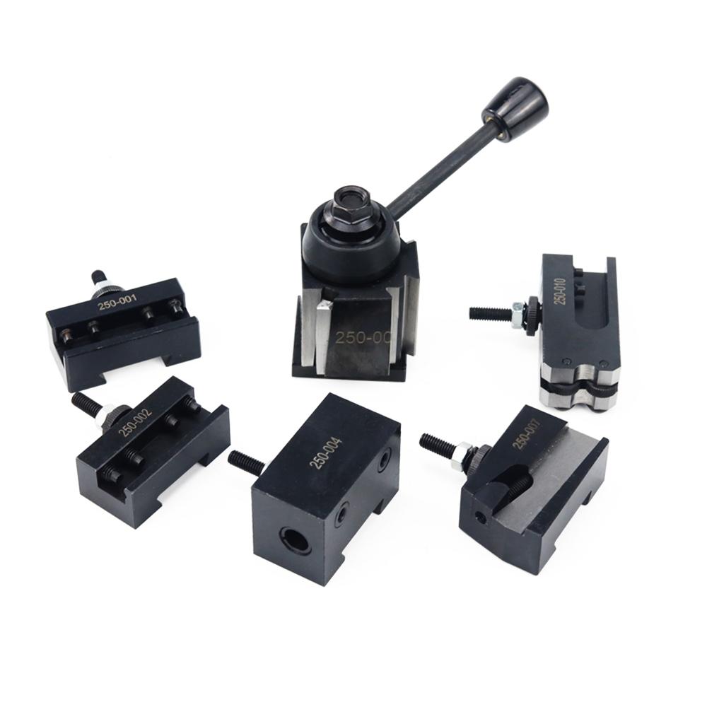 1PC 250-000/250-001/250-002/250-004/250-007/250-010/250-101 Wedge GIB Type Quick Change Toolpost Tool Holder For Lathe Tools
