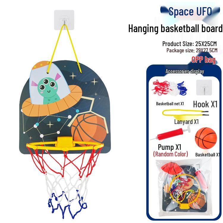 Cartoon Style Adjustable Indoor Basketball Hoop for Kids with Free Shipping