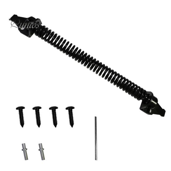 Door Hinge Latch Self Closing Door Spring Adjustable Tension Outdoor Gate Closer Rust-proof Automatic Fence Door Latch for Wooden Heavy Duty Gates