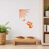 3D Printed Spider Web Cat Wall Decor, Orange Halloween Hanging Ornament, Spooky Cute Spider Cat Figure for Home Party Decoration