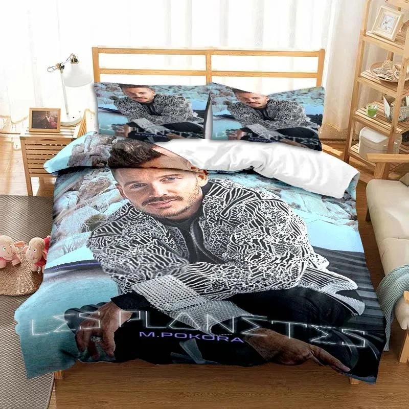 3D Print Matt M. Pokora Bedding Set Double Twin King Duvet Cover Comforter Pillowcase Boys Girls Adults Bedroom