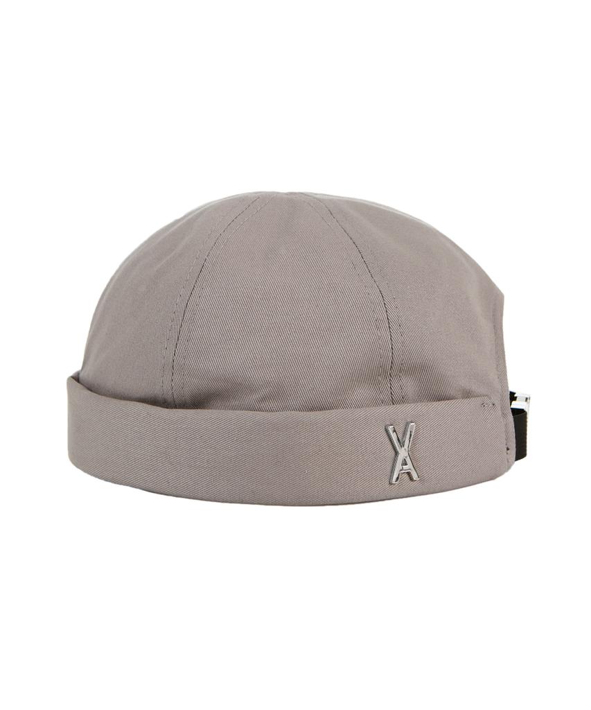 Bajal Twill Metal Buckle Watch Cap Grey