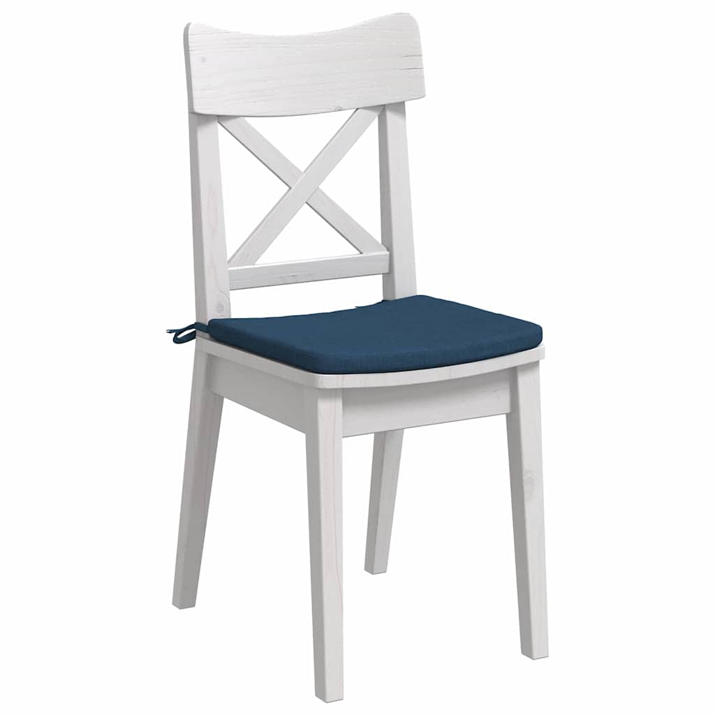 Seat Cushions 4 Pcs Blue 40 X 40 X 3 Cm Fabric