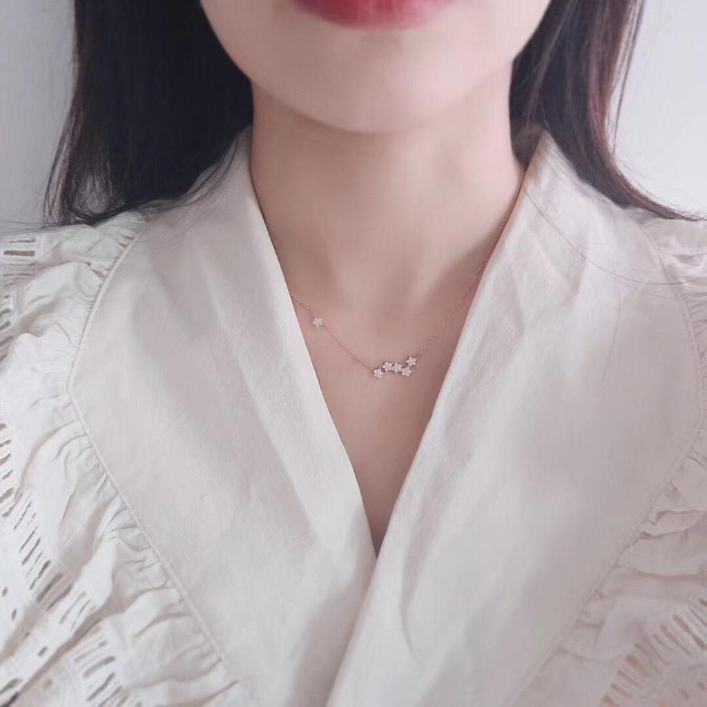 Gold-Plated S925 Sterling Silver Star Pendant Necklace - Light Luxury Korean Style for Women