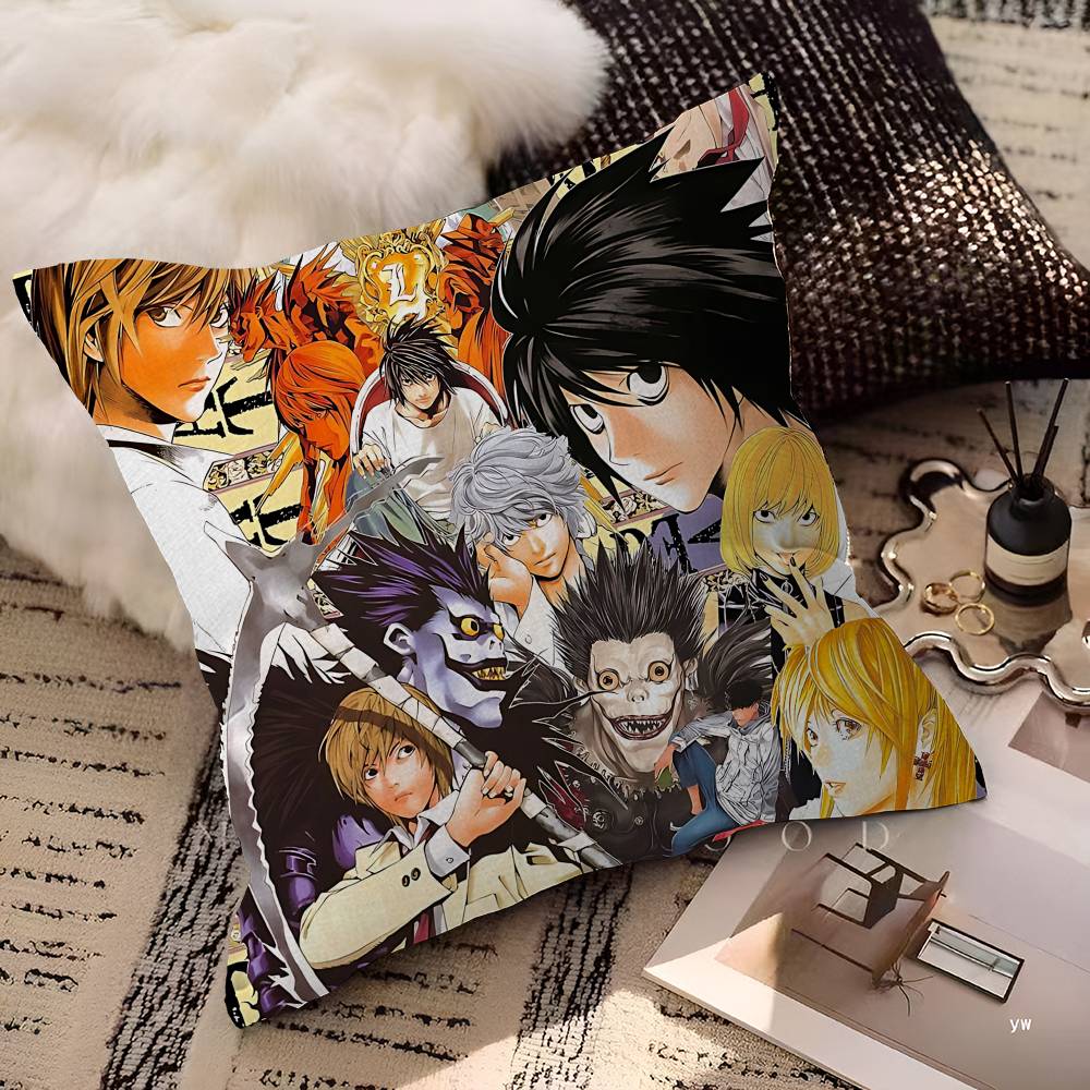 Anime D-death Note Polštář Dárek Domácí Kancelářská Dekorace Polštář Ložnice Pohovka Auto Potah Polštáře Povlak na Polštář