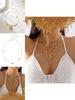 Ensemble de colliers en acier inoxydable avec accents perle et coquillage pour femmes et hommes