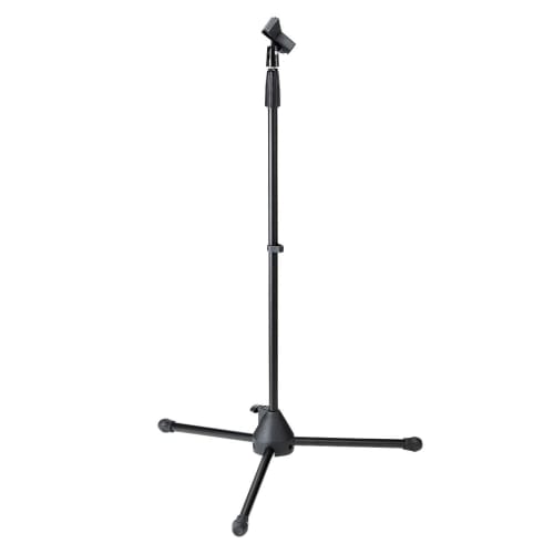 Sanwa Direct Microphone Stand, Straight Type, Clip-on, with Microphone Holder, Foldable, Up to 146cm, 1 Piece, 400-SPST3