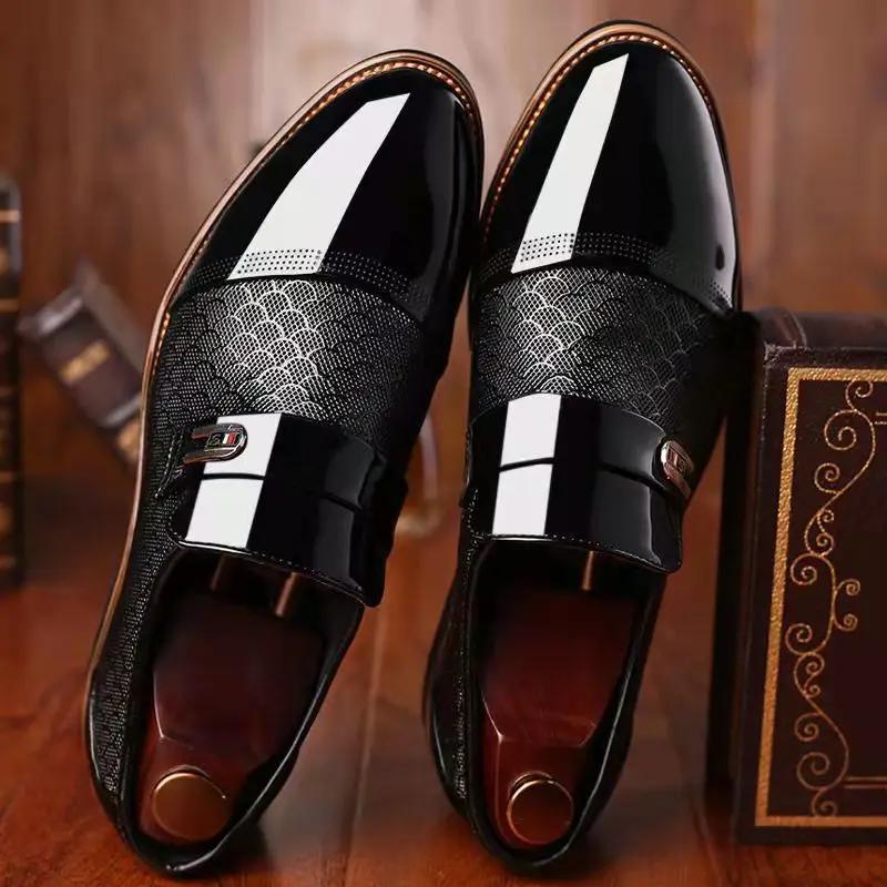Men's Dress Shoes Four Seasons Wedding Business Shoes Nightclubs Oxfords Shoes for Men Breathable Working Shoe Zapatos De Hombre