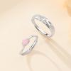 Lotus Language Couple Ring Light Luxury Niche Design Ring New Hand Jewelry