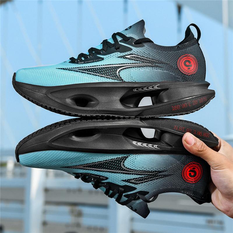 New Color Blocking Personalized Sports Shoes Rebound High-quality Elastic Running Shoes Comfortable Antibacterial Casual Shoes