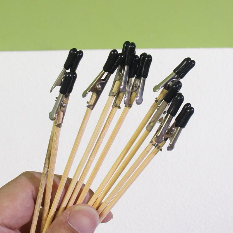 5/10Pcs Airbrush Model Part Diy Accessories Wood And Metal Painting Stand Alligator Clip Stick Modeling Tool