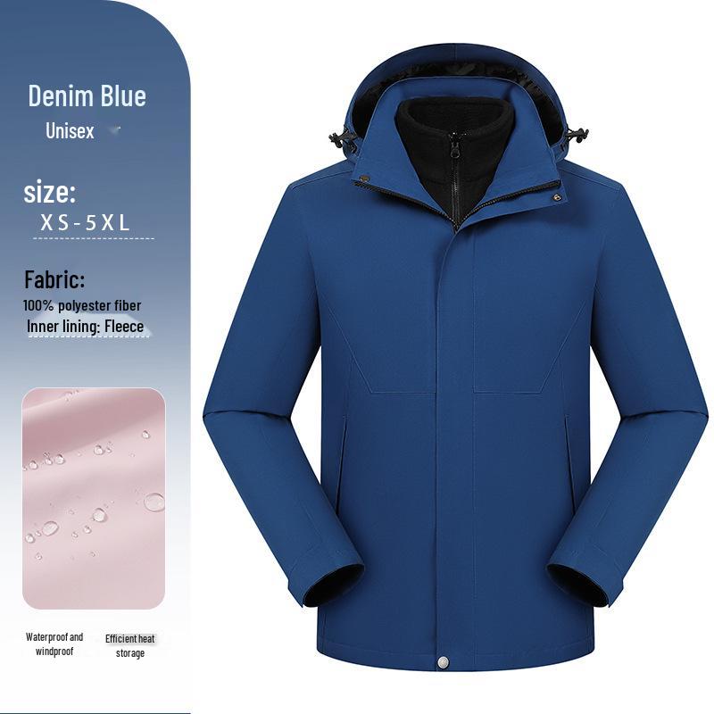 Men's Waterproof Windproof Stand Collar Work Jacket with Custom Logo for Autumn/Winter