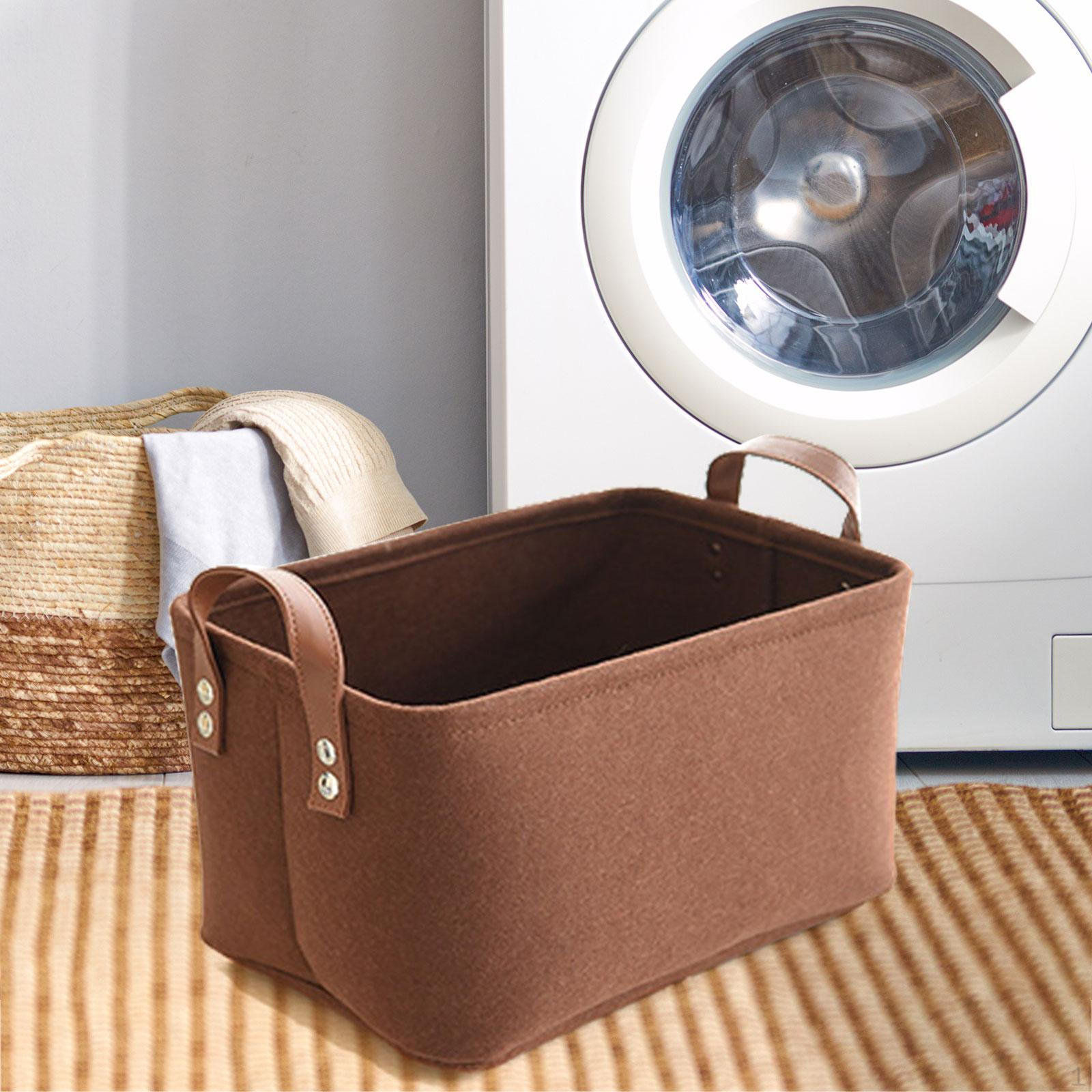 

Корзина для организации игрушек для собак, многоцелевой контейнер с ручками, складная корзина для пальто и одеял кофейный