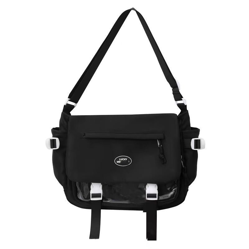 Daily Transparent Shoulder Crossbody Versatile Bar Secondary Campus College Style Pain Bag