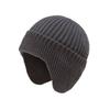 Winter Wool Hat Men's Ear Protection Hat Fleece Thickened Outdoor Warm Windproof Cold Knitted Hat