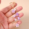 Hübscher Emaille-Blumen-Schlüsselanhänger für Damen und Mädchen, Schlüsselring-Anhänger zur Handtaschendekoration, Handgefertigter Schlüsselanhänger, Schmuck, Geschenke