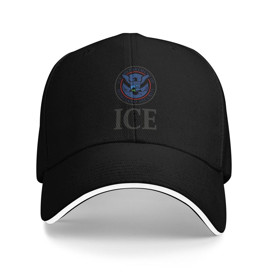 Immigration and Customs Enforcement  ICE  Sun Baseball Cap  Trendy Trucker Hat For UnisexTeens Outdoor Sport Baseball Caps