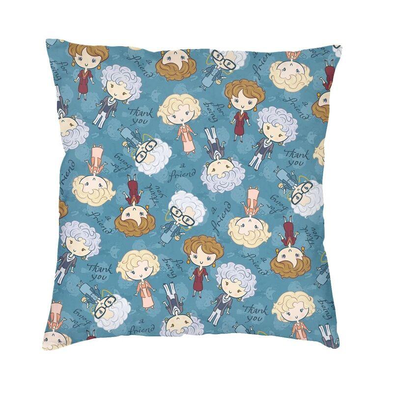 Golden Girls Pattern Pillow Case Home Decorative Sitcom Tv Show Cushions Throw Pillow For Car Double-Sided Printing