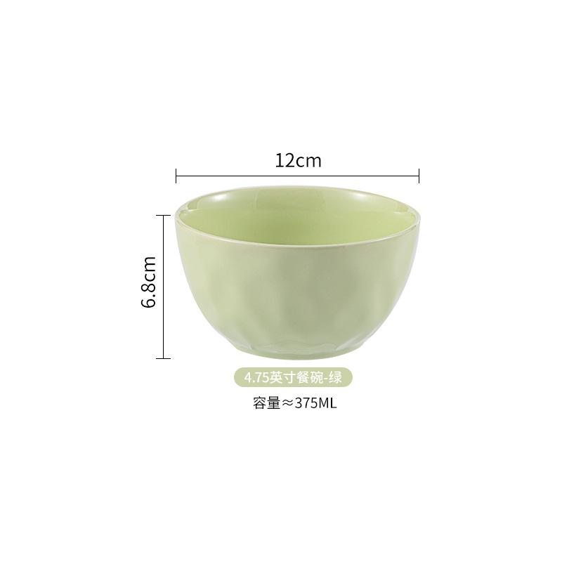 Cream Style 8 Inch Large Soup Bowl Home New Large Ceramic Instant Noodle Bowl Drinking Soup Underglaze Color Large Bowl Soup Bowl