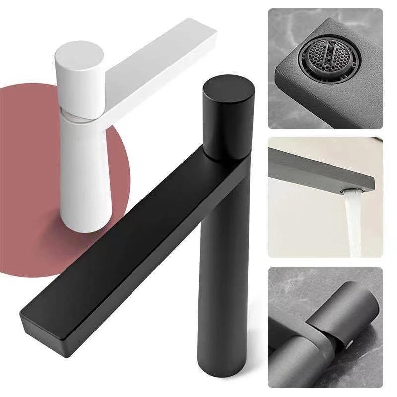 Bathroom Sink Faucet Single Hole Tall High Lavatory Vanity Basin Mixer Tap Commercial Modern Commercial Vessel Sink