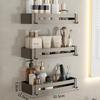 1pcs New Bathroom Shower Shelf No Drilling, Shower Storage Rack, Wall Mounted Adhesive Caddy for Bathroom, Kitchen