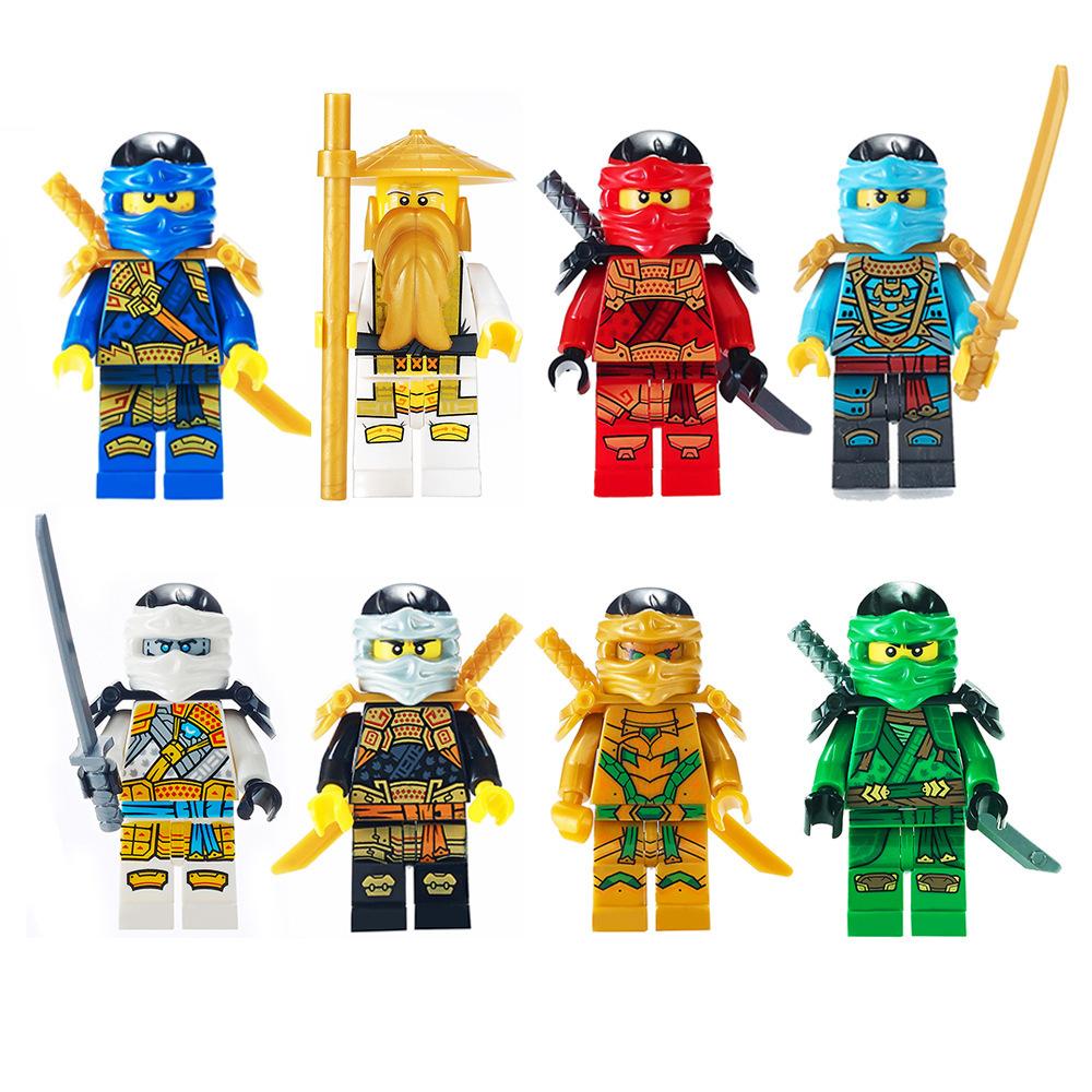 Ninja Hero Police Firefighter Minifigure Building Blocks Set, City World Educational Puzzle Bricks Toy for Boys Girls