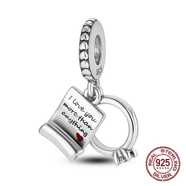 925 Sterling Silber Golden Charm Crown Family Tree Sicherheitskette Hohlperlen Fit OriginalNew Armbänder Frauen Schmuck DIY