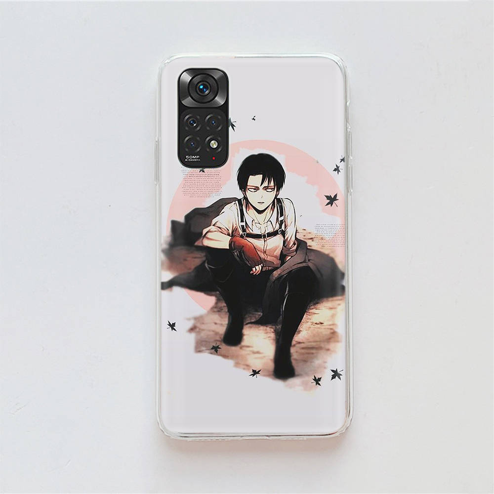 DT52 Anime Attack On Titan Case for Samsung A04 A14 A23 A34 A54 M23 M33 M52 M53 Realme 10 9 C30S C35 C55 VIVO Y02S Y21 Y33S Y51 X80 Pro Clear Cover