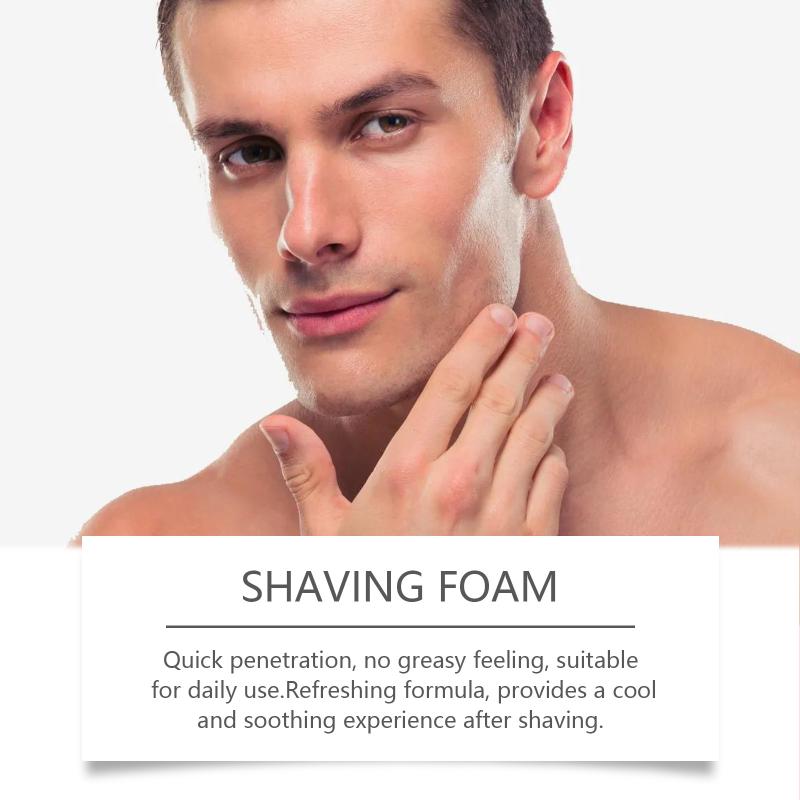 Men's Shaving Mousse: Gentle Cleansing and Care for the Face, Fine Foam for Shaving and Skin Care