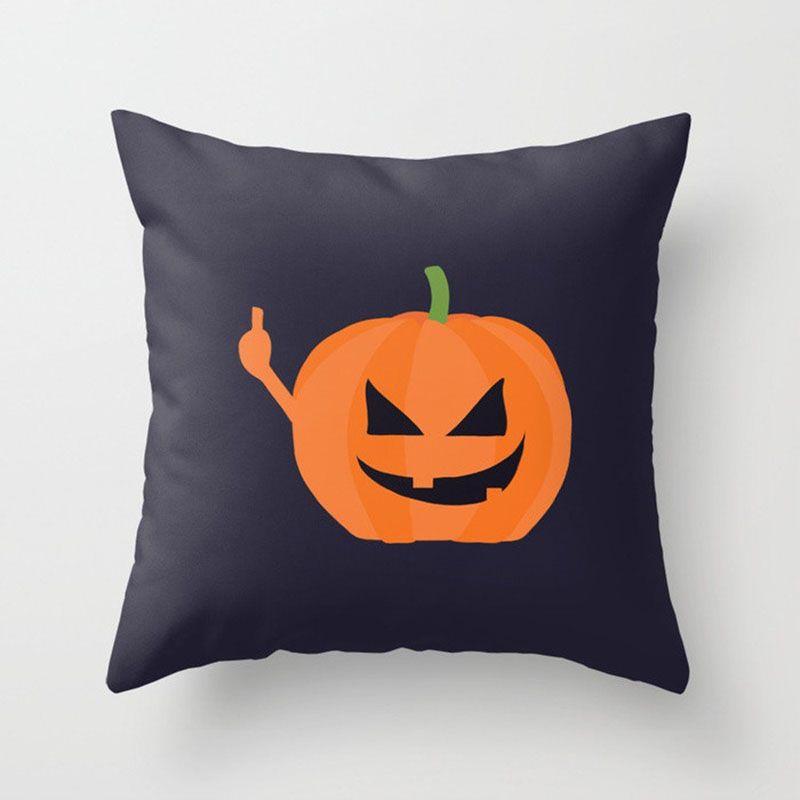 Beautiful Festival Decoration Pumpkin Pillow Cover With Invisible Zipper