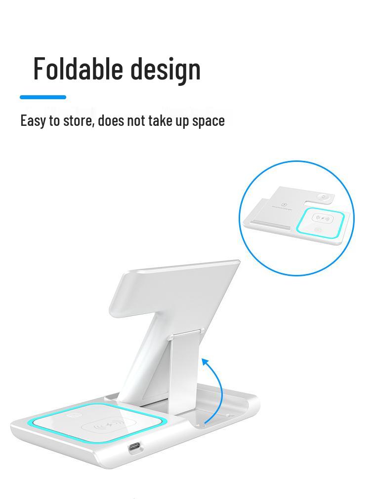 Cross-border Wireless Charger for Apple Mobile Devices: Stand, Vertical, Three-in-One Fast Charging
