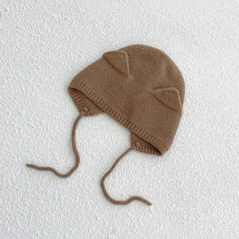 0-2 Years Baby Hat Autumn Winter Ear Rabbit Knitted Kids Hat Baby Girls Boys Cute Wool Hat Baby Accessories Newborn Caps