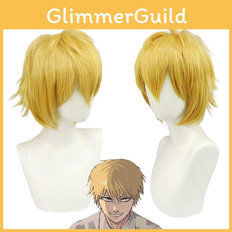 Mand Denji Cosplay Paryk Blød Højtemperatur Fiber Justerbar Hovedstørrelse