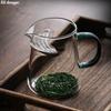 400ml Glass Crescent Fair Cup with Tea Strainer Chinese Style Chahai Tea Maker Teacup Accessories