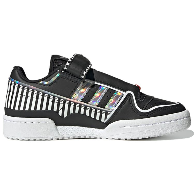 Adidas Womens Forum Plus 'I Love Dance - Black' (women's sizes) Core Black / Cloud White / True Pink Skateboard Shoes FY5225