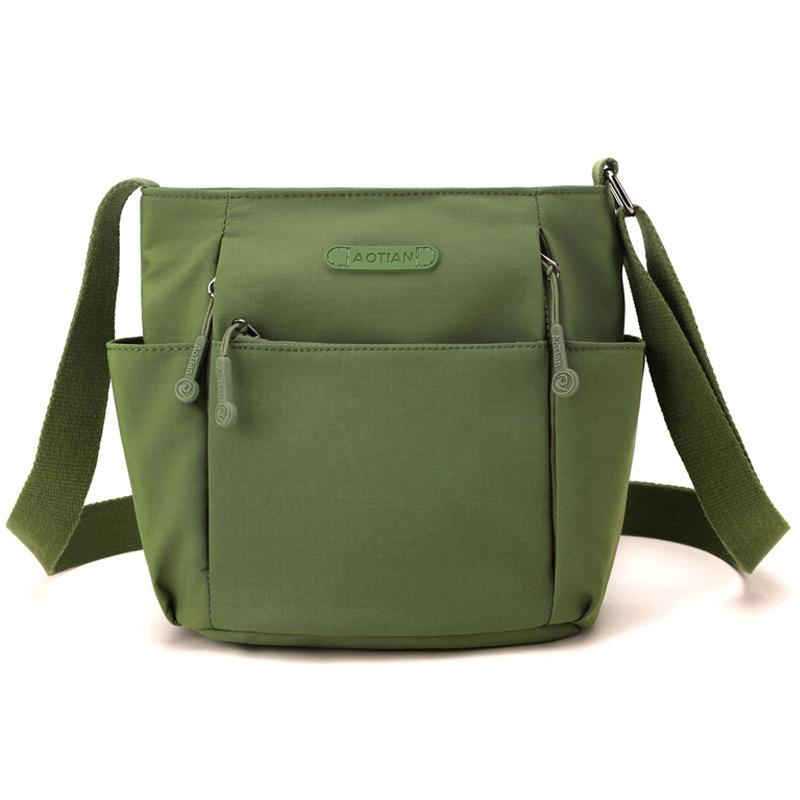 Женская сумка через плечо, многосекционная, легкая сумка через плечо светло-зеленый