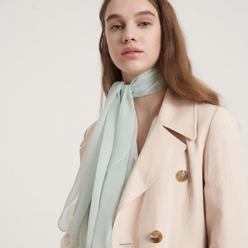 Bb De Chiffon Silk Scarf 7color Solid