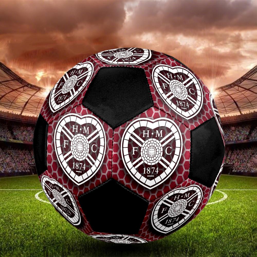 Hartes Football Club Indoor Soccer Ball Colorful Machine Stitched PVC Size 5 Team Training Competition Ready Durable High-Bounce Cool Sports Gift