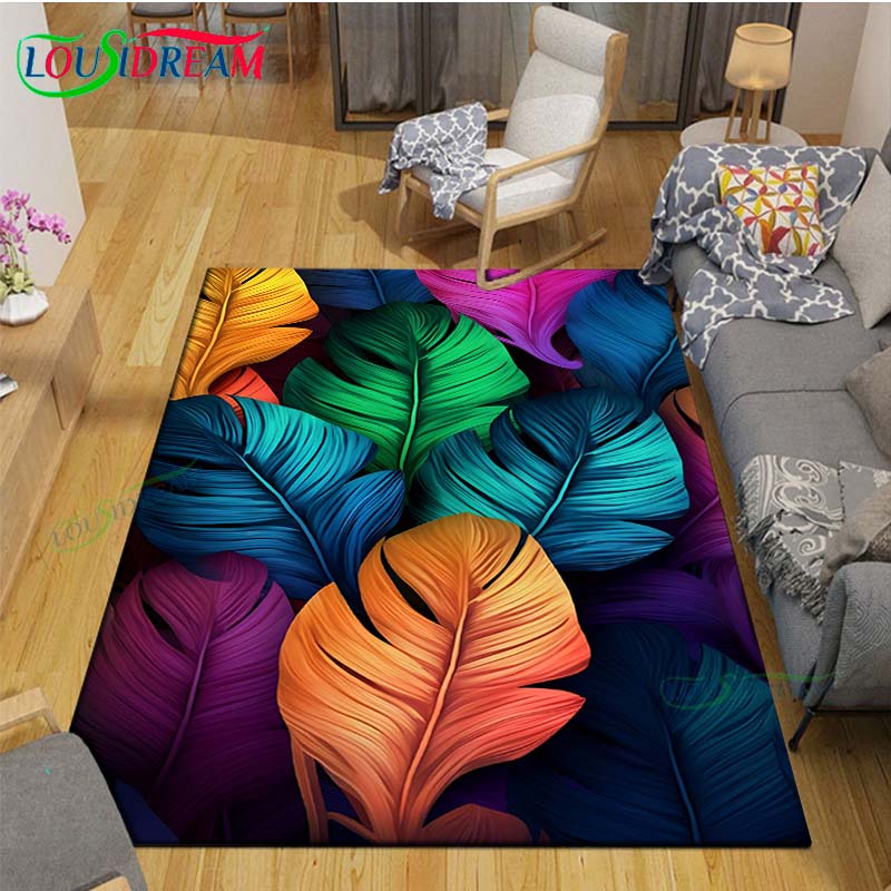 Fashion Popular Puzzle Decor Carpet for Outdoor Balcony Garden Coffee Table Bedroom Area Rugs Kitchen Un-slip Floor Mat Alfombra