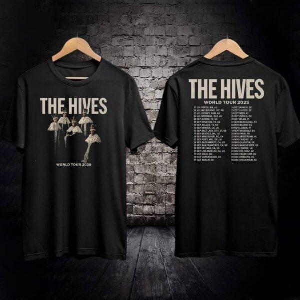 2 Sides The Hives World Tour 2025 Black T-shirt S-5XL Unisex T-Shirt M