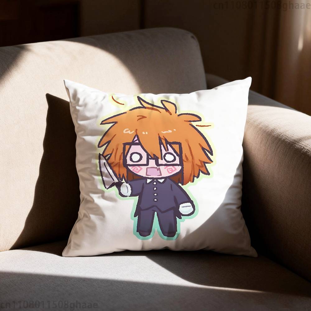RRanfren Anime Pillow Case Pillow Case Living Room Sofa Cushion Cover Suitable For Home Bedroom Room Decoration