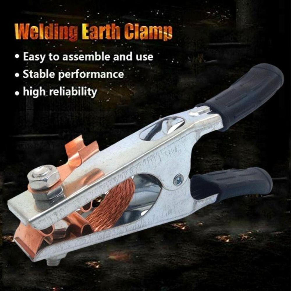 Copper Ground Cable Clip 500 A Electrode Holder Tool Safety Manual Welder Welding