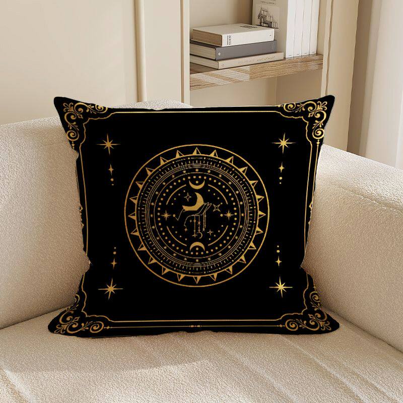 New Black Cosmic Star Pattern Pillow Case For Living Room Bedroom Sofa Home Decor Cushion Cover