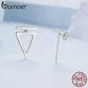 BAMOER 925 Ασήμι Στερλίνα Μινιμαλιστικά Τριγωνικά Σκουλαρίκια Καρφωτά Γεωμετρικά Αποσπώμενα Σκουλαρίκια για Γυναίκες Απλό Καλό Δώρο Κοσμημάτων
