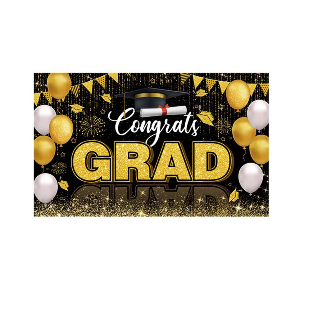 Graduation , Campus Graduation Decorations, Party Banners, Courtyard Ornaments, Background Fabric, Indoor Dining Event