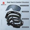 BOLLFO Photochromic Motorcycle Goggles Motorbike Eyewear OTG UV Protection Auto-tinting ATV Glasses Windproof Dirt Bike Goggles