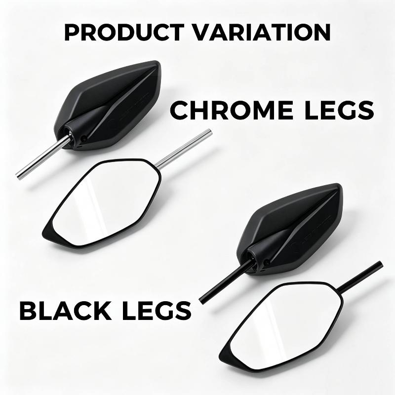 Universal Vision Non Graded Side Mirror For Any Motorcycle 1Pair Motorcycle Modified Rearview Mirror